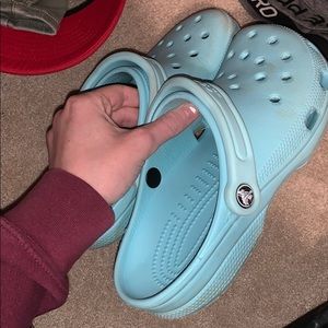 Blue crocs
